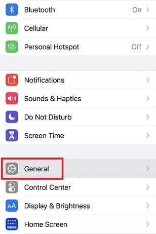 Impostazioni generali di iPhone