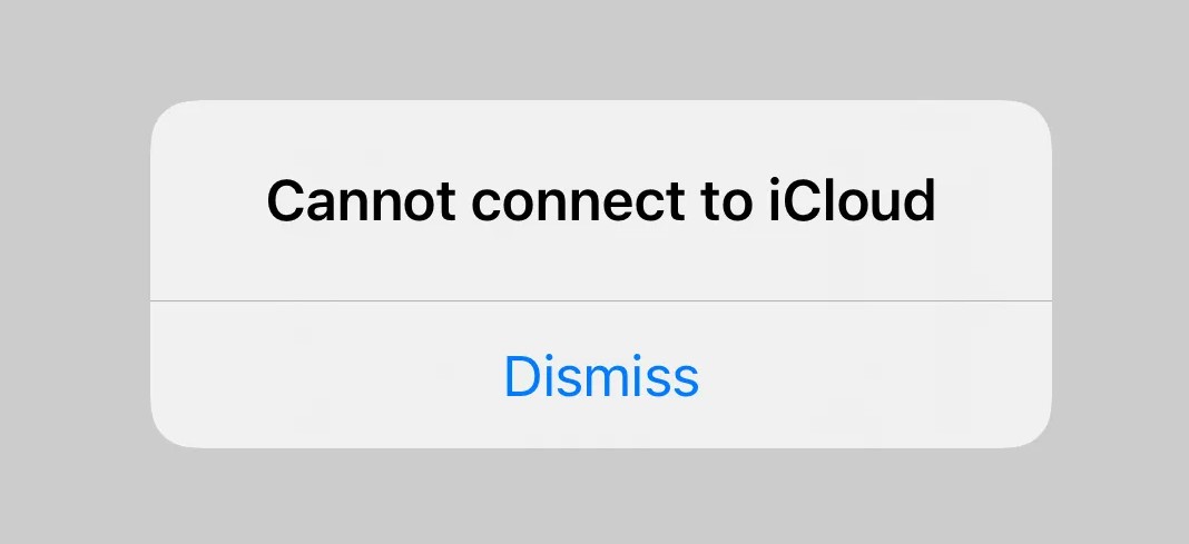 icloud non è riuscito a connettersi