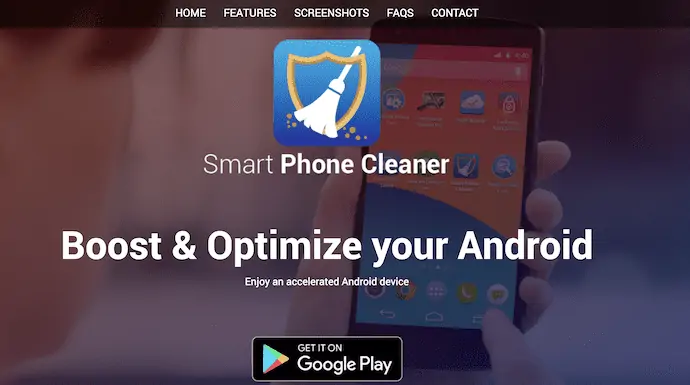 หน้าแรกของ Systweak Android Cleaner