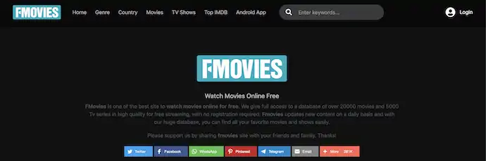 หน้าแรกของ FMovies