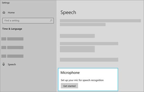 Recunoașterea vorbirii Windows