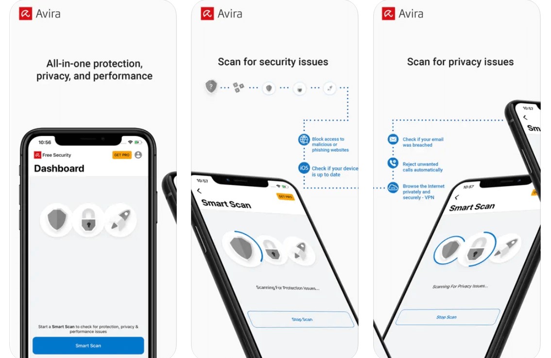 Seguridad móvil de Avira