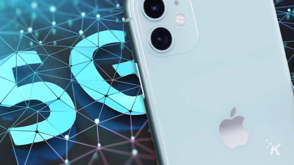 iphone de pomme avec 5g